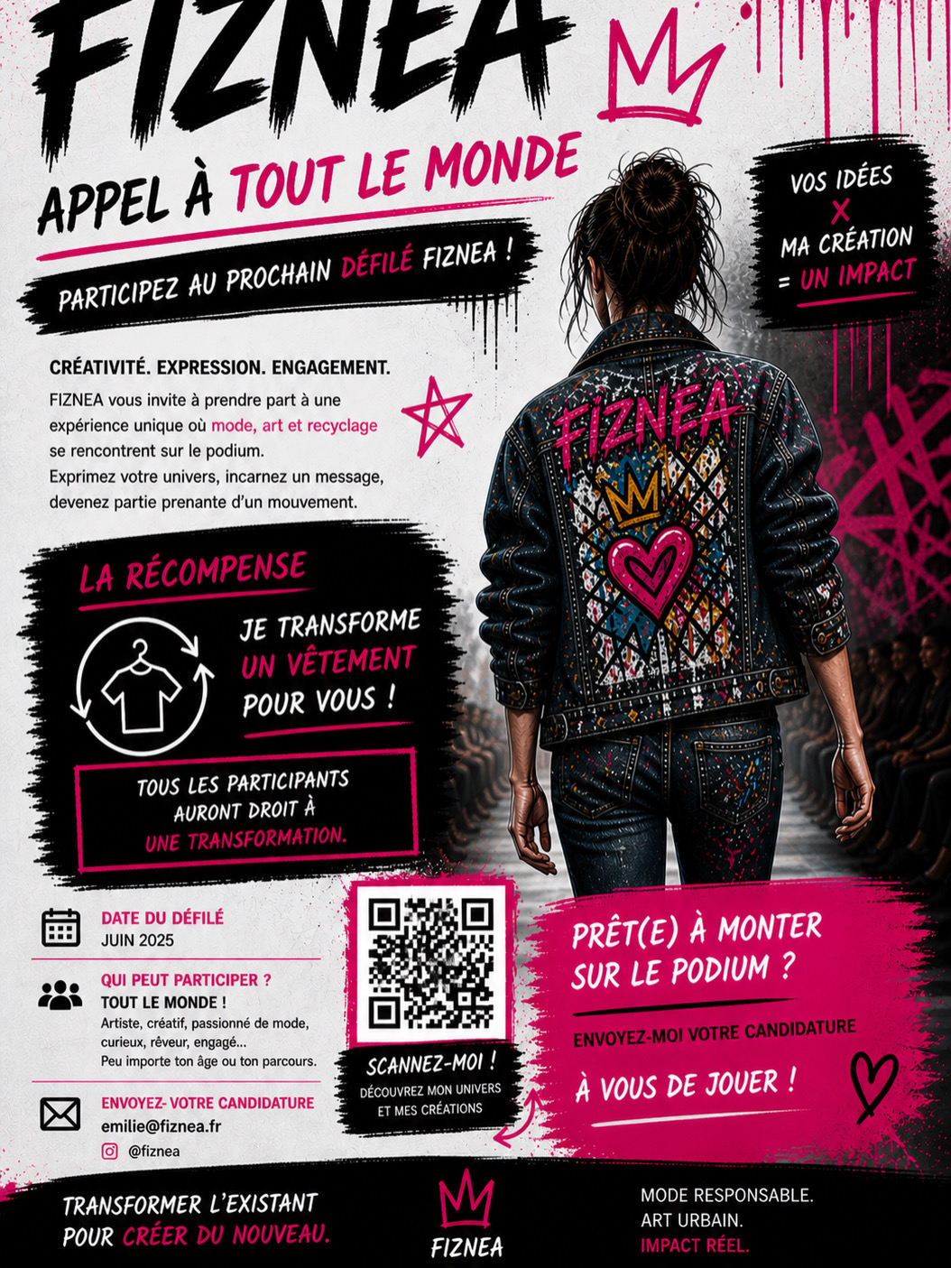 Appel à mannequins bénévoles — Défilé FIZNEA