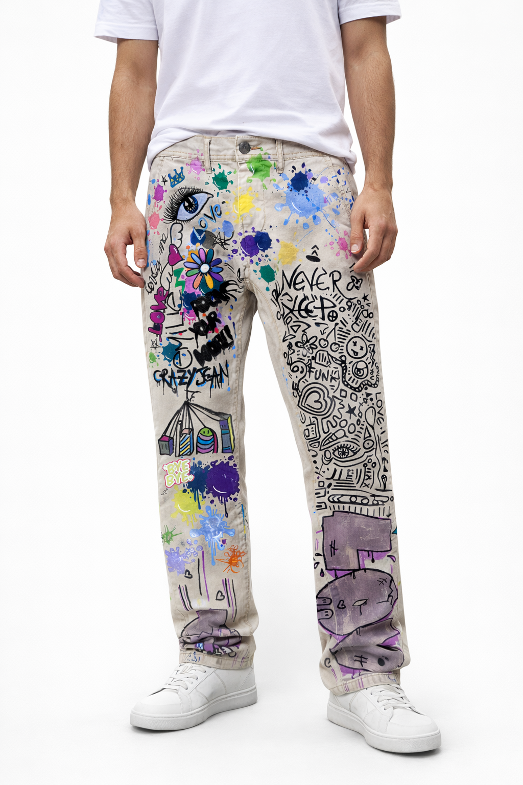Street art Crazy jean