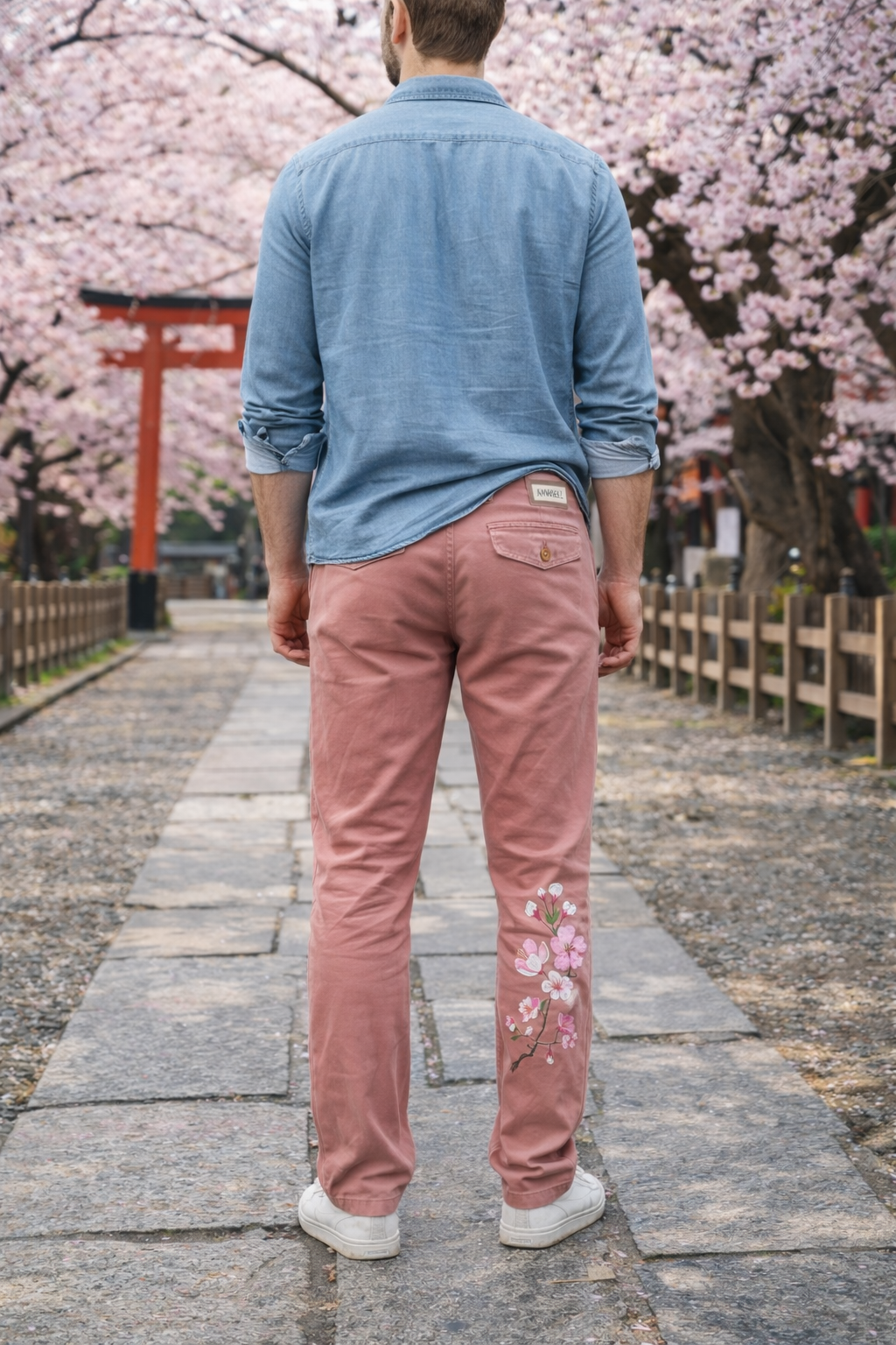 Fleurs de cerisiers homme